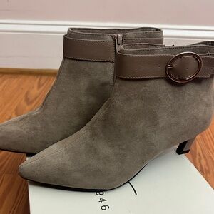 Elegant Taupe Ankle Boots NWT